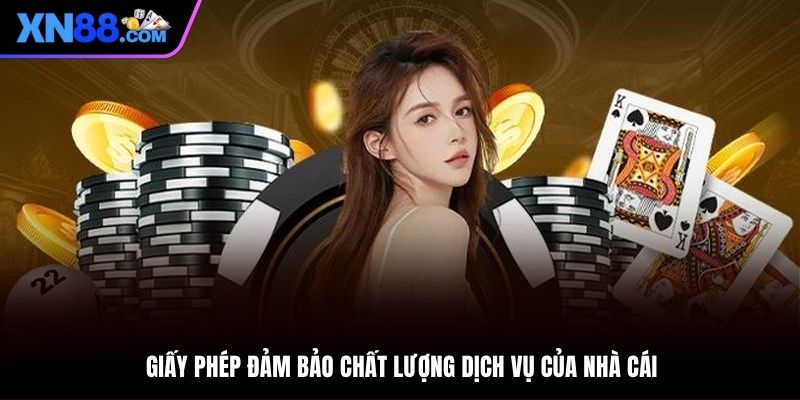 Giấy phép tại nhà cái đảm bảo chất lượng dịch vụ cao