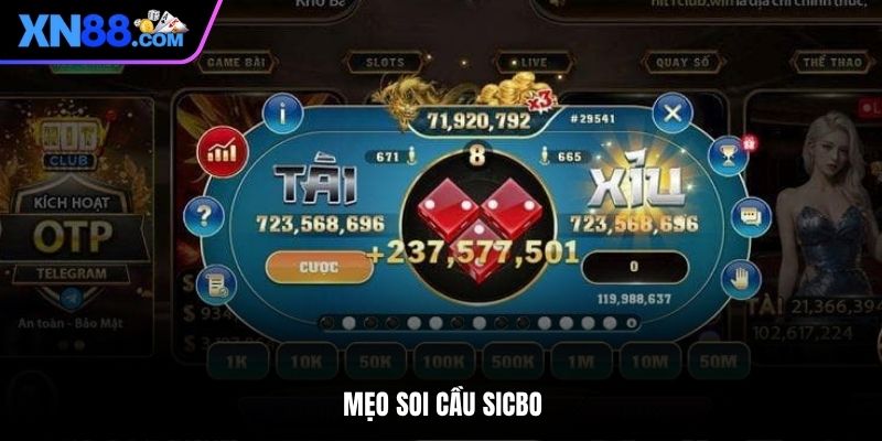 mẹo soi cầu sicbo